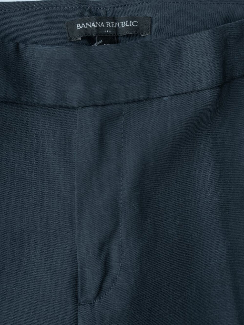Banana Republic Wide Leg Pants Navy Blue Slub Corporate Drapey Capsule Trouser - Picture 5 of 11